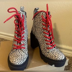 Never worn Gianni Bini Leopard Boots.